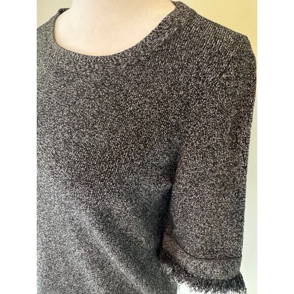 Ann Taylor Frayed Short Sleeve Sweater Size XS - Picture 2 of 8